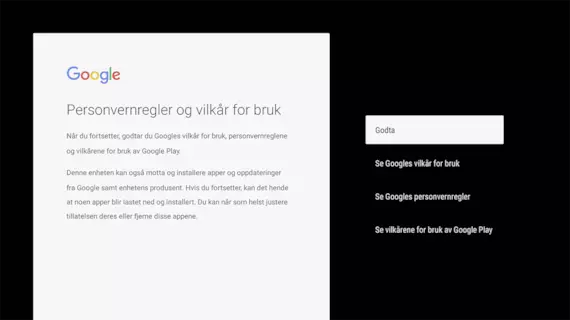Godta Googles personvernregler