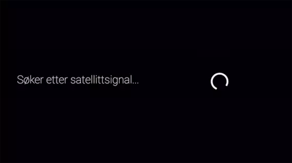 Søker satelittsignal